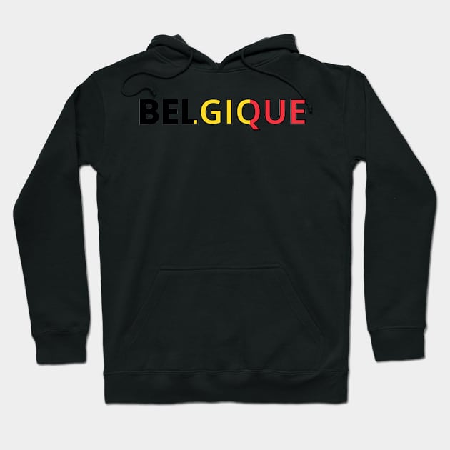 Drapeau Belgique Hoodie by Pixelforma